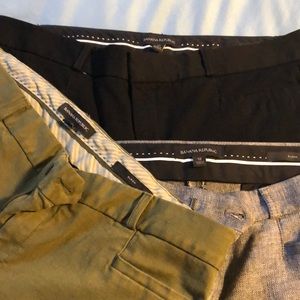 3 pairs banana republic Sloan ankle pants